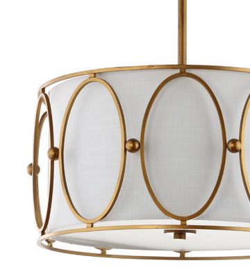 Violetta 19" Metal LED Pendant - JONATHAN Y